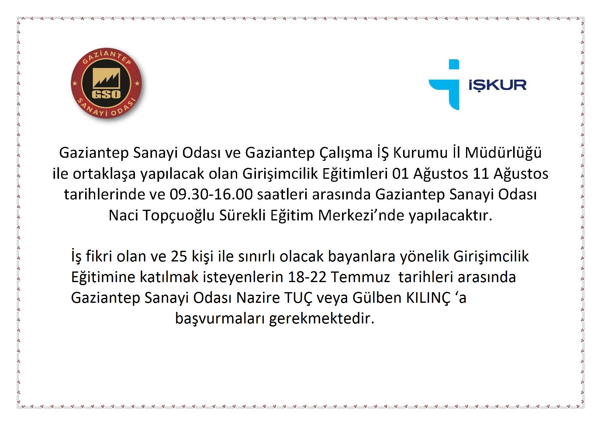 Girişimcilik Eğitimleri